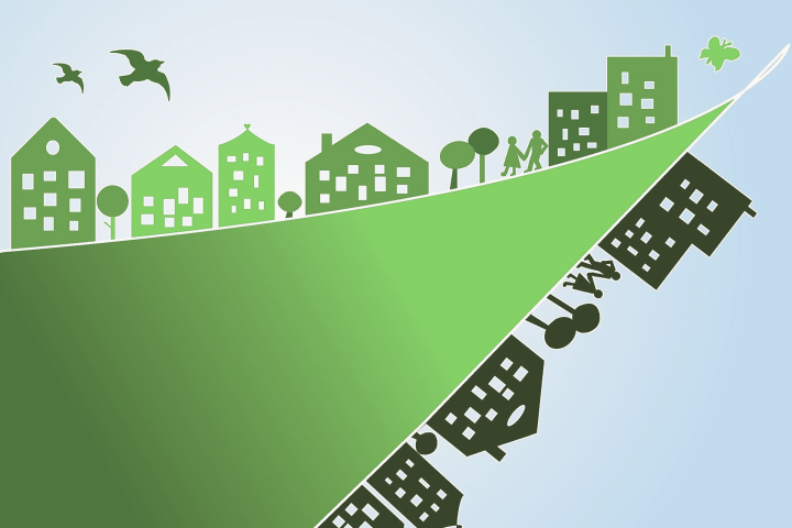 Illustration of an equally developed and sustainable society