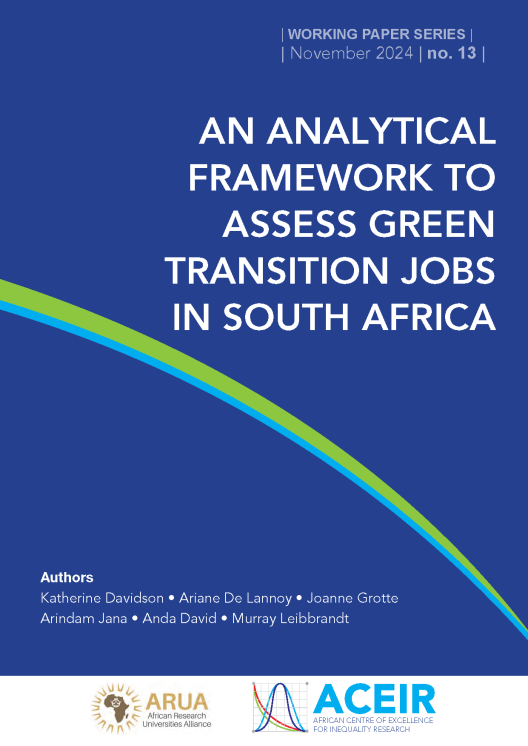 Cover of An analytical framework to assess green transition jobs in South Africa