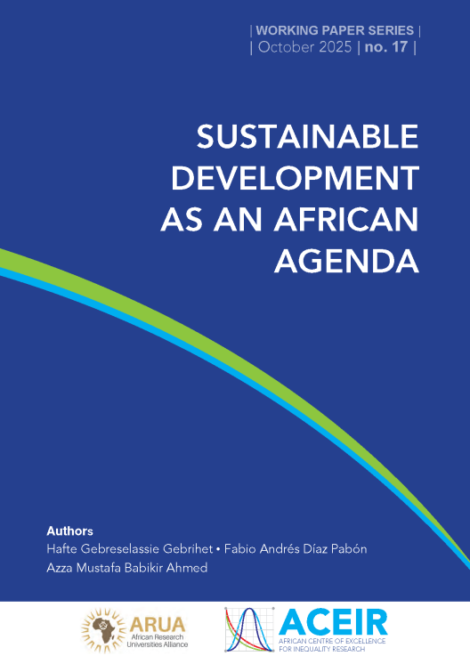 Cover of Sustainable Development as an African agenda