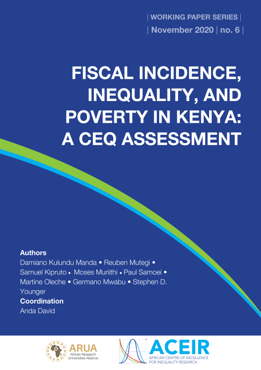 Cover of Fiscal incidence, inequality and poverty in Kenya: A CEQ assessment