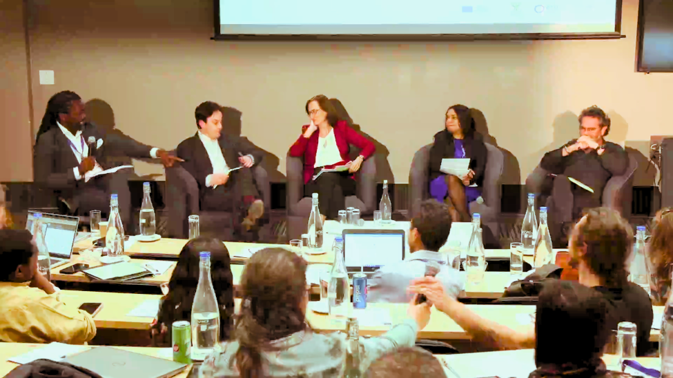 Photo of panelists and audience at the Inequality, Work, and Nature Conference, Cape Town, November 2023