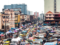 Image of African market place