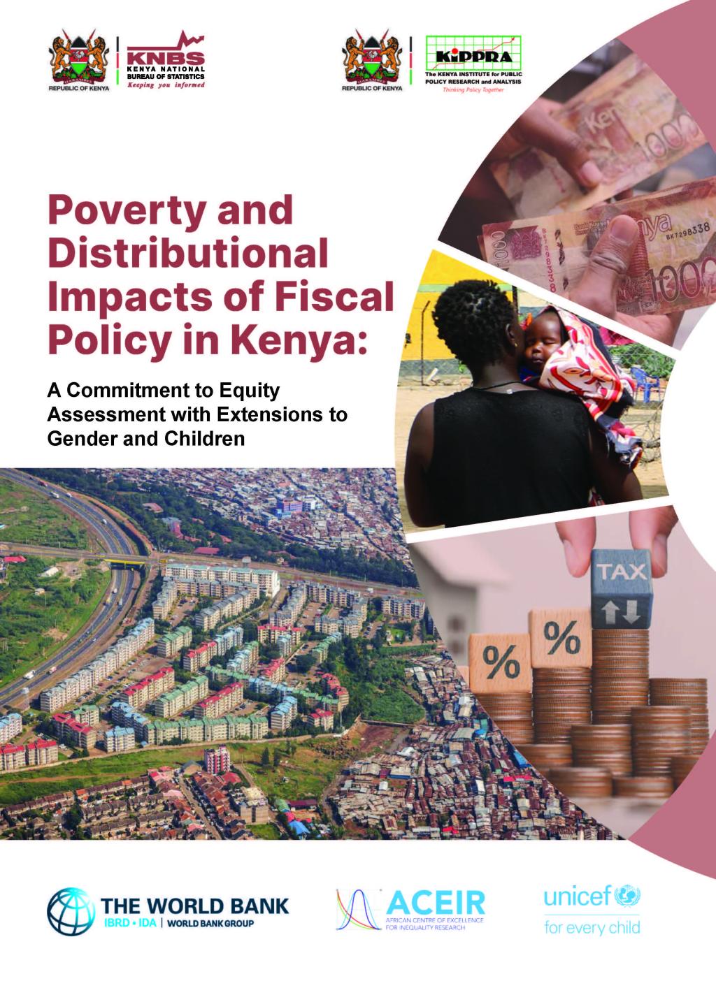 Cover of  Poverty and Distributional Impacts of Fiscal Policy in Kenya: A Commitment to Equity Assessment with Extensions to Gender and Children